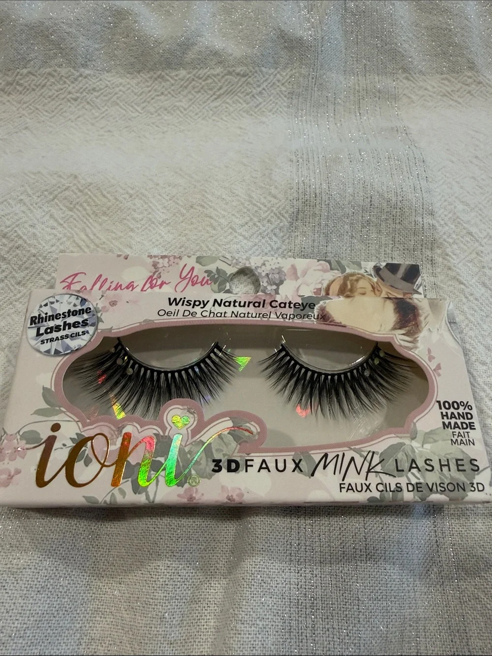 ioni 3D Faux Mink Lashes with Lash Jewels - Black